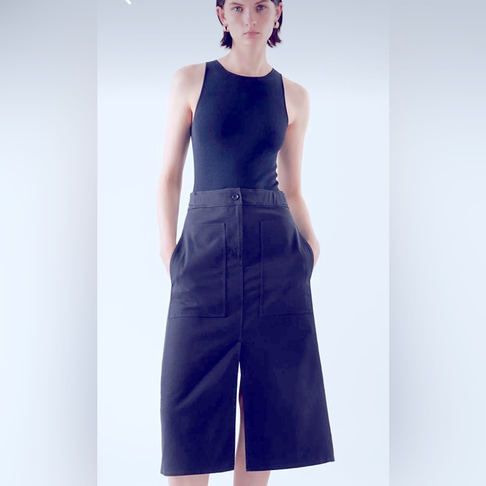COS Utility Skirt - Navy.